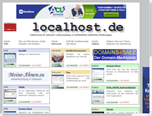 Tablet Screenshot of localhost.de